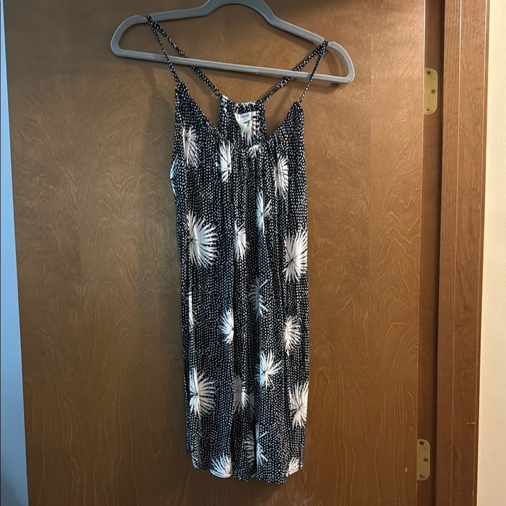 Billabong Black and White Smocked Camisole Coverup